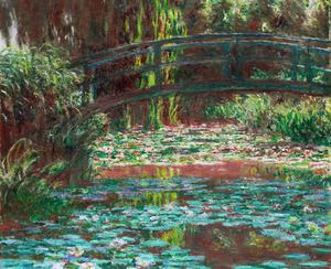 Claude Monet, Water Lily Pond, Painting on canvas