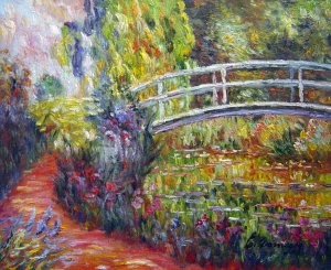 Claude Monet, Water-Lily Pond, Water Irises, Painting on canvas