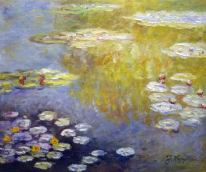 Claude Monet, Waterlilies At Giverny, Painting on canvas