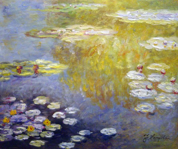 Waterlilies At Giverny. The painting by Claude Monet