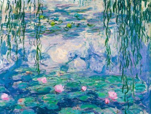 Claude Monet, Waterlilies (Nympheas), Painting on canvas