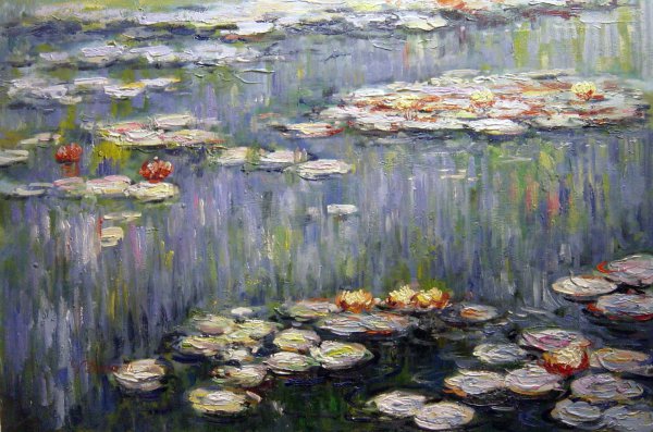 Waterlilies. The painting by Claude Monet