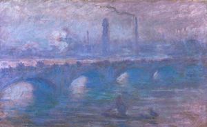 Reproduction oil paintings - Claude Monet - Waterloo Bridge, Misty Morning