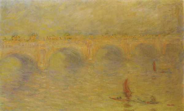 Waterloo Bridge, Sunlight Effect, 1902. The painting by Claude Monet