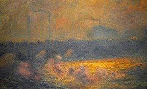 Reproduction oil paintings - Claude Monet - Waterloo Bridge, Sunlight Effect with Smoke