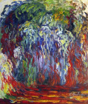 Claude Monet, Weeping Willow, Giverny, Painting on canvas