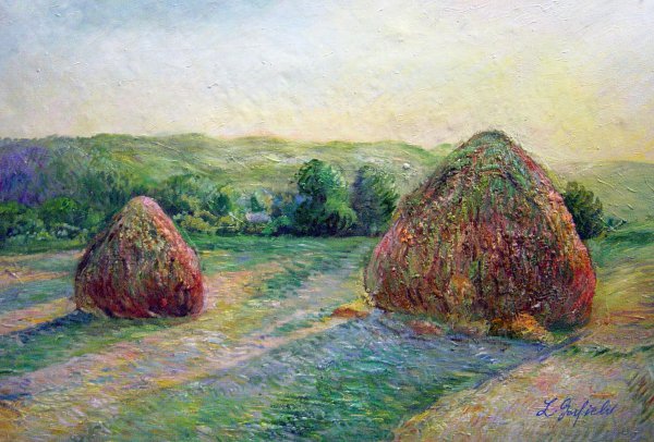 Wheatstacks -End of Summer. The painting by Claude Monet