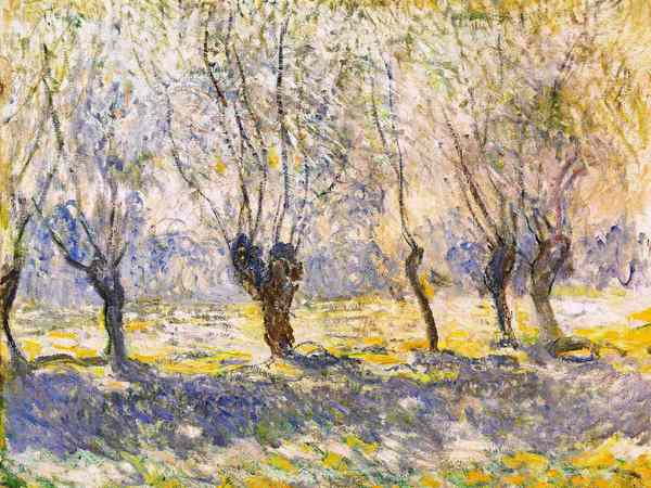 Willows, Giverny. The painting by Claude Monet