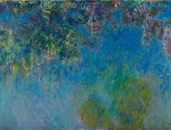 Wisteria II. The painting by Claude Monet
