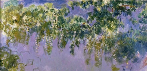 Claude Monet, Wisteria II, Painting on canvas