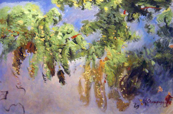 Wisteria. The painting by Claude Monet