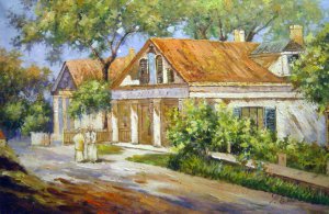 Colin Campbell Cooper, House In Martha's Vineyard, Art Reproduction