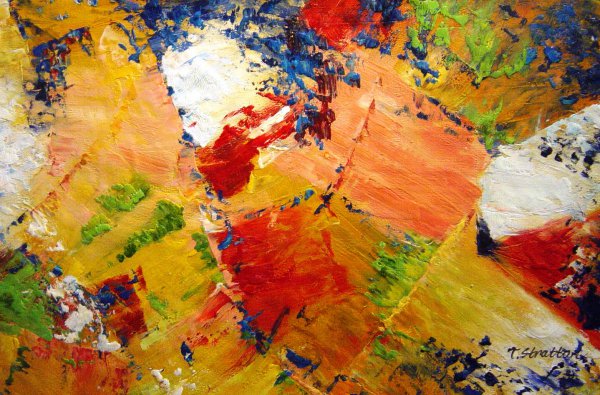 Colorful Artistic Abstract. The painting by Our Originals