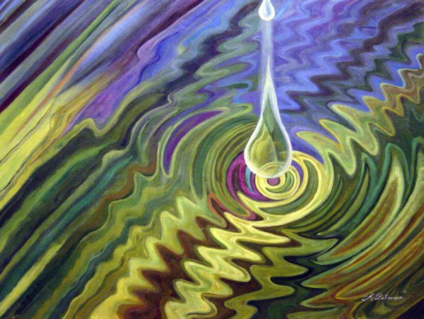 Colorful Drop. The painting by Our Originals