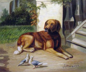Reproduction oil paintings - Conradyn Cunaeus - Leonburger By The Steps