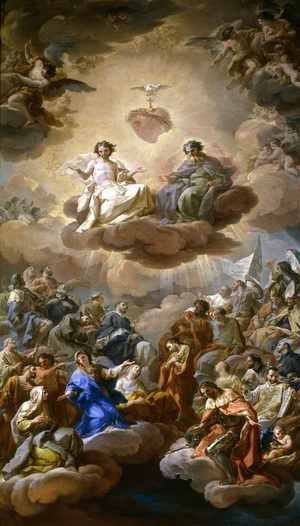 The Holy Trinity, Corrado Giaquinto, Art Paintings