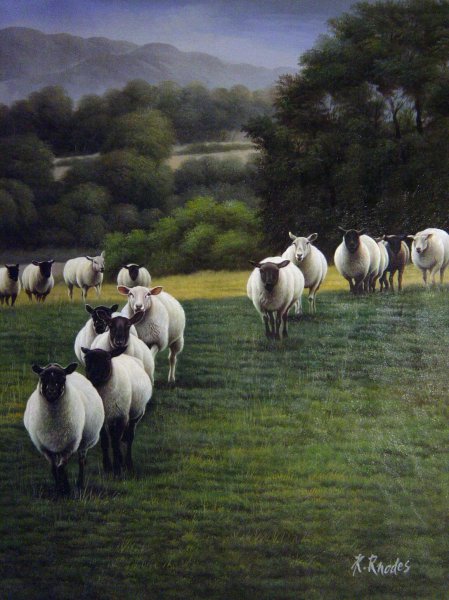 Counting Sheep!. The painting by Our Originals