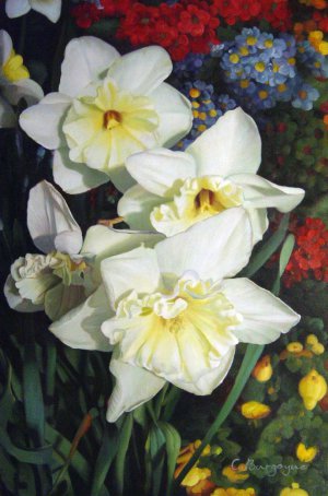 Our Originals, Daffodils, Painting on canvas