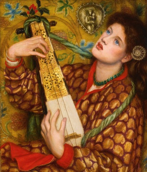 Reproduction oil paintings - Dante Gabriel Rossetti - Christmas Carol