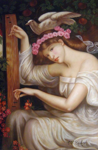 A Sea Spell. The painting by Dante Gabriel Rossetti