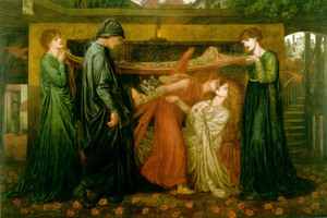 Dante Gabriel Rossetti, Dante's Dream, Painting on canvas