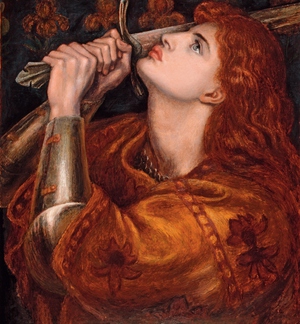 Reproduction oil paintings - Dante Gabriel Rossetti - Joan of Arc