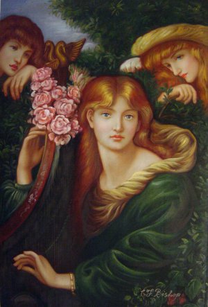 Dante Gabriel Rossetti, La Ghirlandata, Painting on canvas