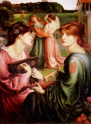 Dante Gabriel Rossetti, The Bower Meadow, Painting on canvas