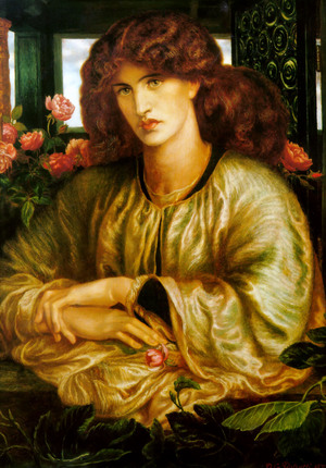 Reproduction oil paintings - Dante Gabriel Rossetti - The Lady of the Window (La Donna della Finestra)