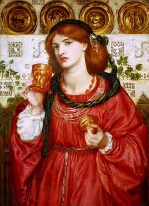 Dante Gabriel Rossetti, The Loving Cup, Painting on canvas