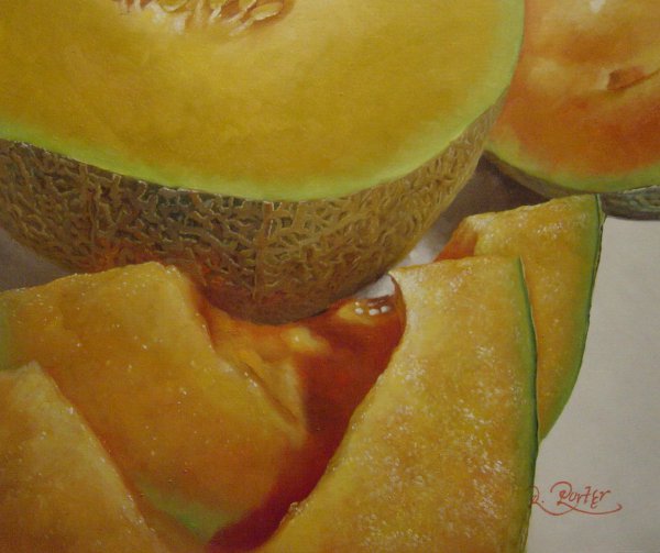 Delicious Cantaloupe. The painting by Our Originals