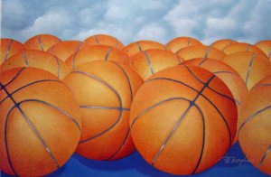 Our Originals, Dreaming Of Basketball, Painting on canvas