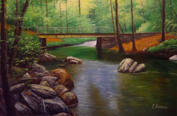 Dreamy River. The painting by Our Originals