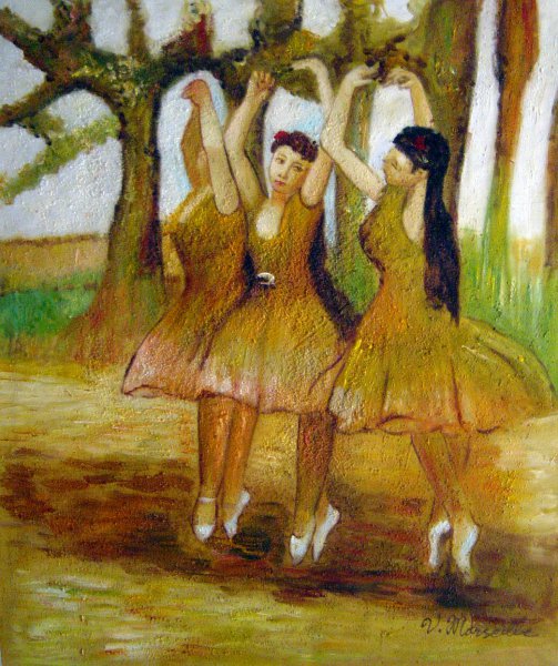 A Grecian Dance. The painting by Edgar Degas
