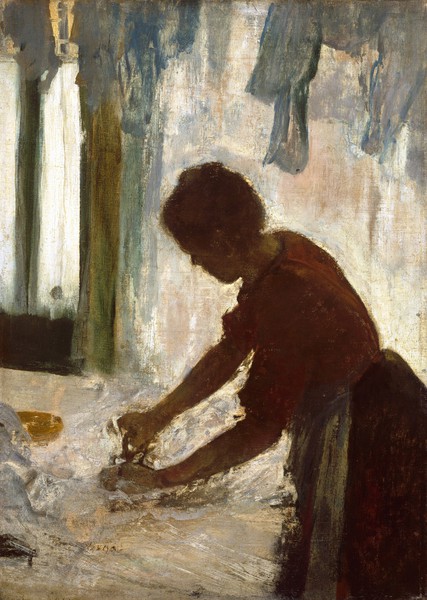 A Woman Ironing. The painting by Edgar Degas