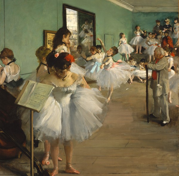 At the Dance Class. The painting by Edgar Degas