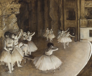 Reproduction oil paintings - Edgar Degas - Ballet Rehearsal on Stage