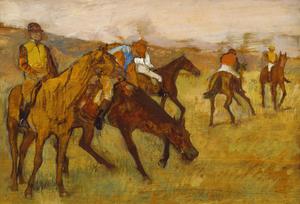 Edgar Degas, Before the Race, Painting on canvas