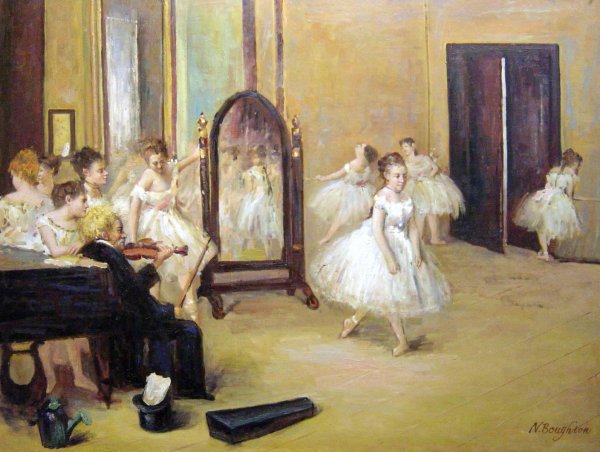 Dance Class. The painting by Edgar Degas