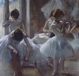 Edgar Degas, Dancers, 1884-85, Art Reproduction