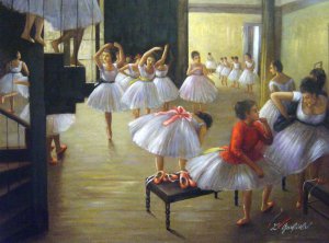 Edgar Degas, Ecole de Danse, Painting on canvas