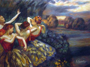 Four Dancers, Edgar Degas, Art Paintings