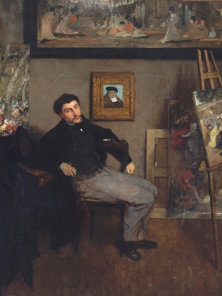 James-Jacques-Joseph Tissot. The painting by Edgar Degas