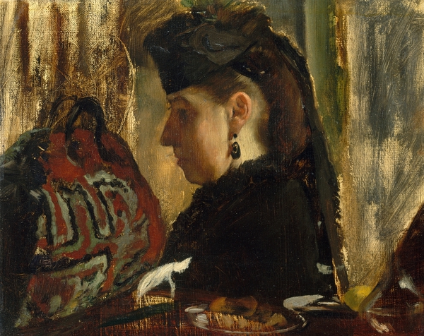 Mademoiselle Marie Dihau. The painting by Edgar Degas