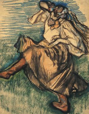 Edgar Degas, Russian Dancer, Painting on canvas