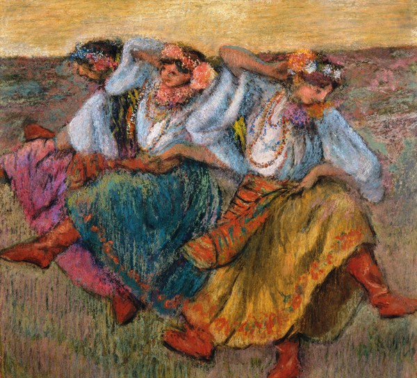 Russian Dancers, 1899. The painting by Edgar Degas
