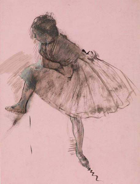 Study of a Ballet Dancer. The painting by Edgar Degas