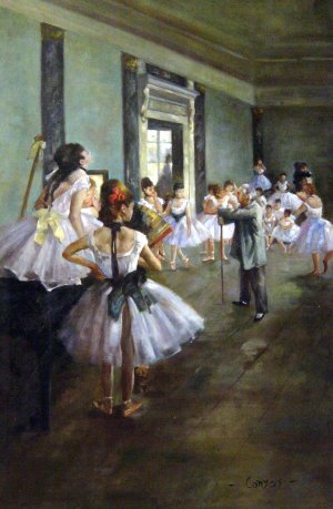 The Ballet Class, Edgar Degas, Art Paintings