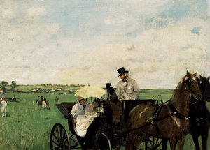 Edgar Degas, The Carriage At The Races, Painting on canvas
