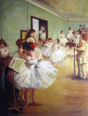The Dance Class, Edgar Degas, Art Paintings